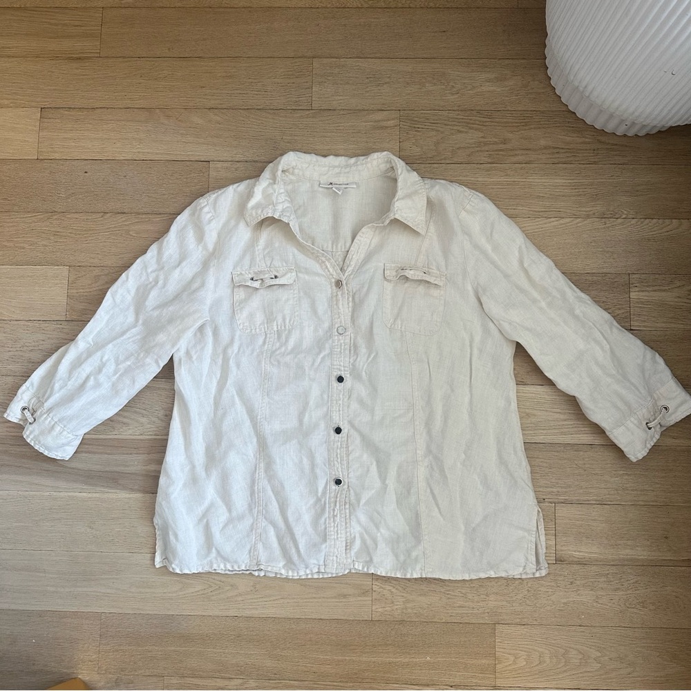 Linen Button Down